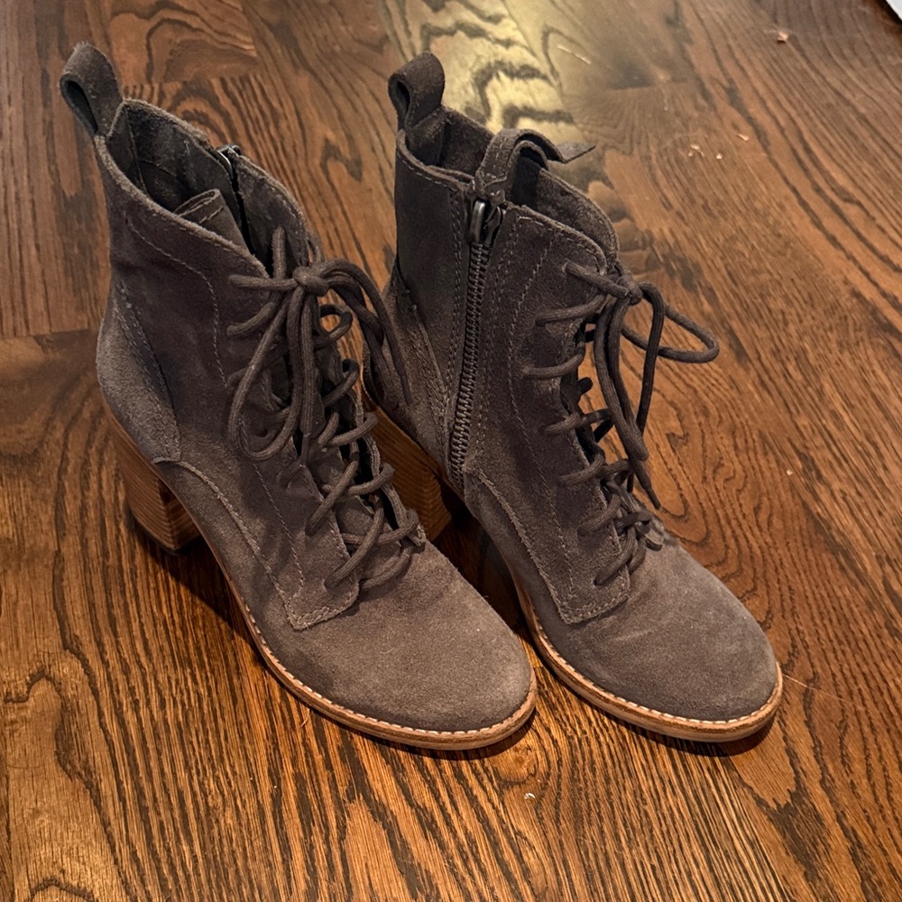Stylish Gray Suede Ankle Boots